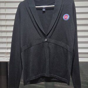 Navy Blue Lands End Chicago Cubs Sweater